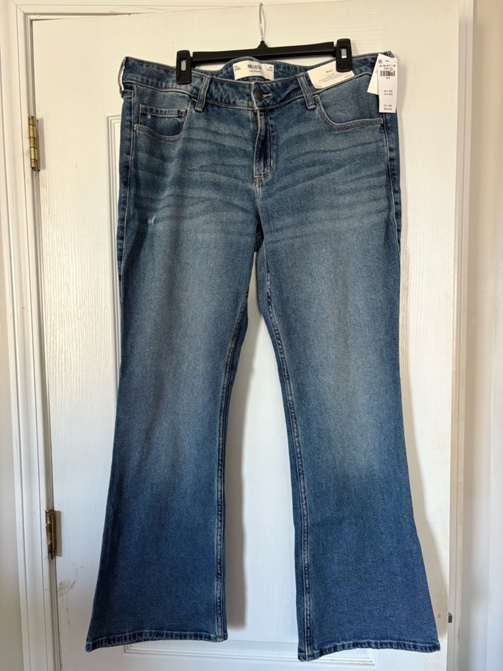 Hollister Women's Wide Leg Jeans - Blue Wash